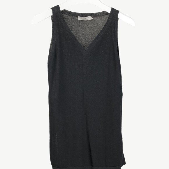 D. Exterior Black Viscose-Knitted Tank Top - Picture 2 of 9